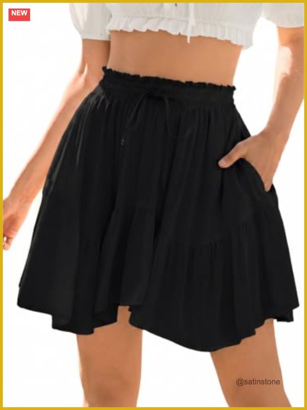 Renaissance Pirate Flowy Mini Skirt with Shorts